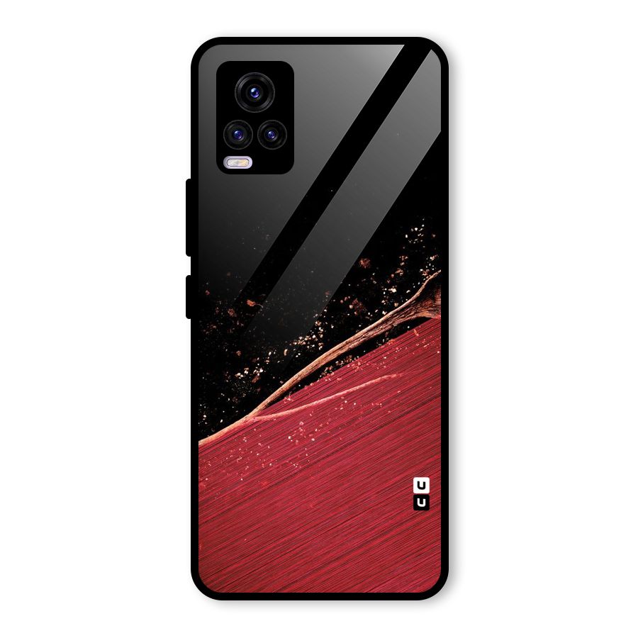 Red Flow Drops Glass Back Case for Vivo V20
