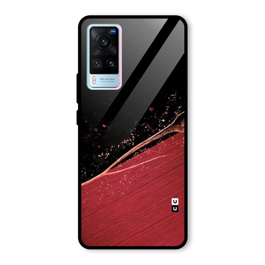 Red Flow Drops Glass Back Case for Vivo X60