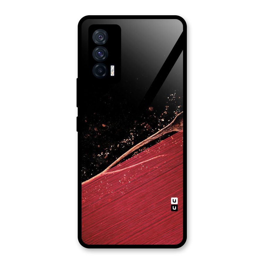 Red Flow Drops Glass Back Case for Vivo iQOO 7 5G
