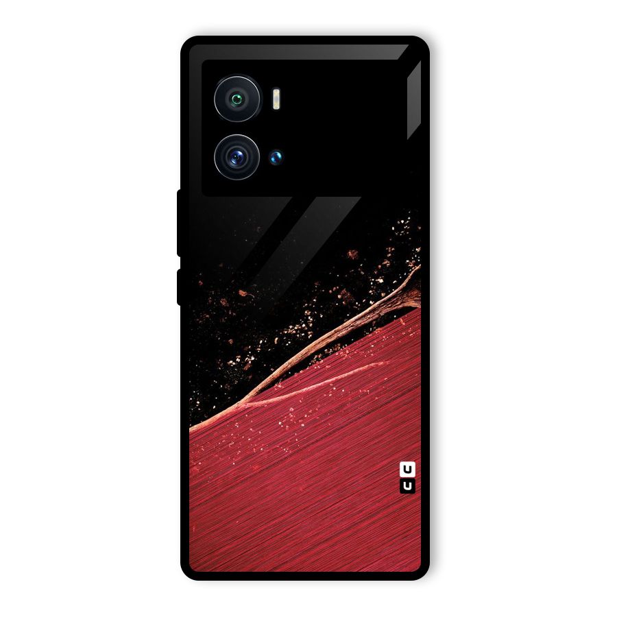 Red Flow Drops Glass Back Case for Vivo iQOO 9 Pro
