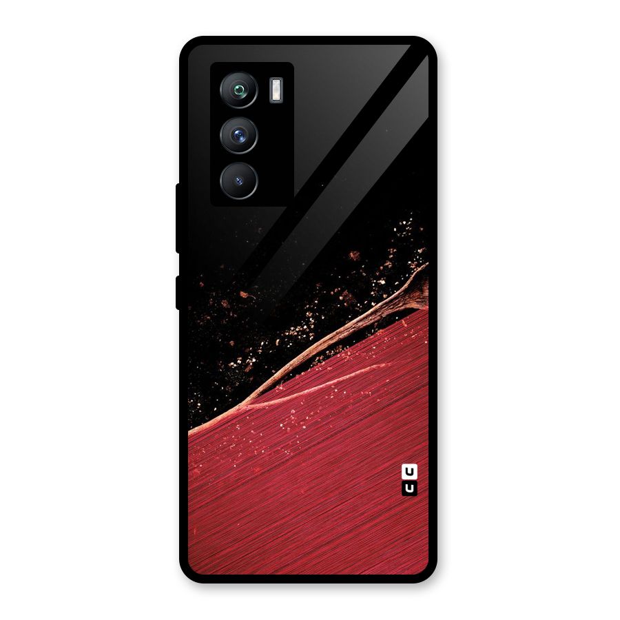 Red Flow Drops Glass Back Case for Vivo iQOO 9 SE