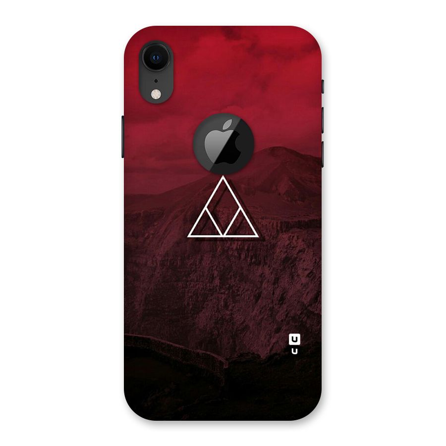 Red Hills Back Case for iPhone XR Logo Cut