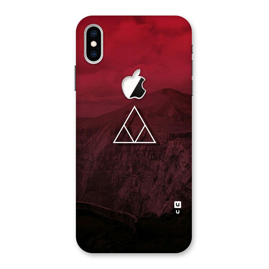 Red Hills Back Case for iPhone XS Max Apple Cut
