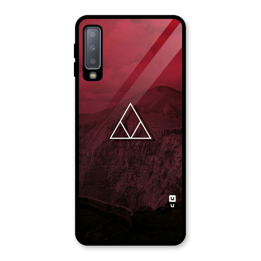 Red Hills Glass Back Case for Galaxy A7 (2018)