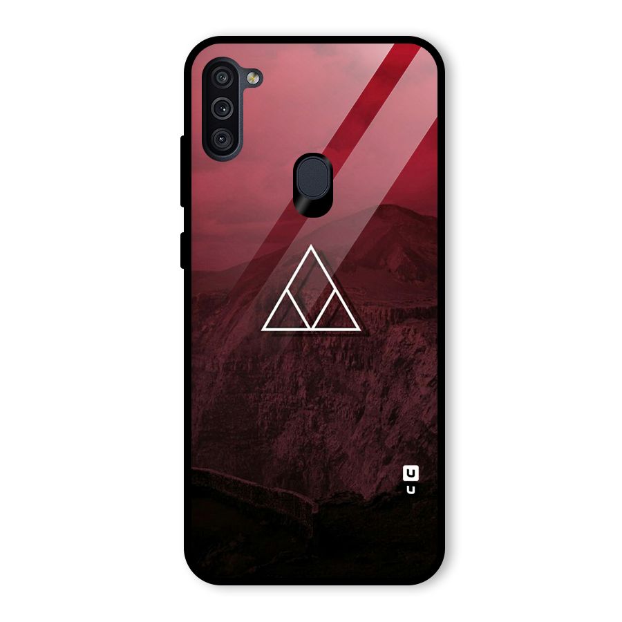 Red Hills Glass Back Case for Galaxy M11