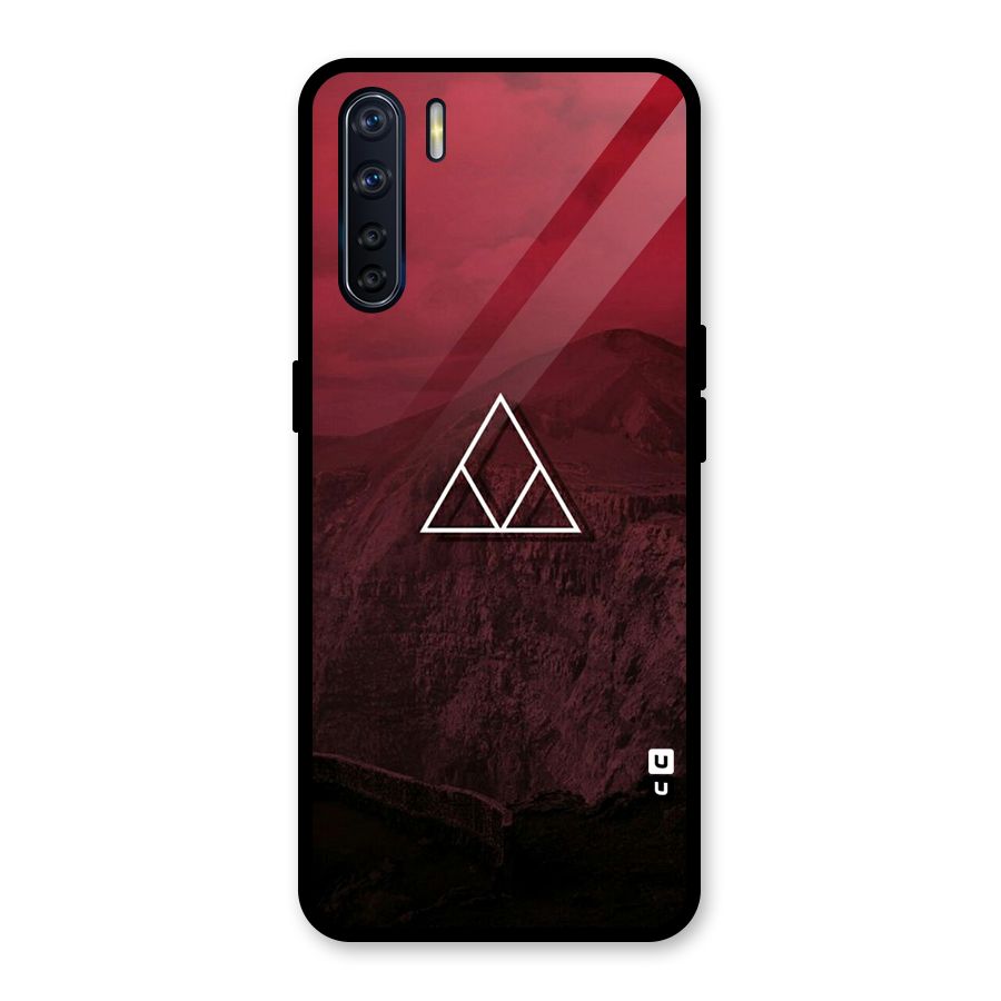 Red Hills Glass Back Case for Oppo F15