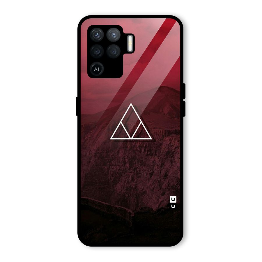 Red Hills Glass Back Case for Oppo F19 Pro