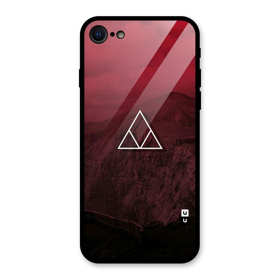 Red Hills Glass Back Case for iPhone SE 2022