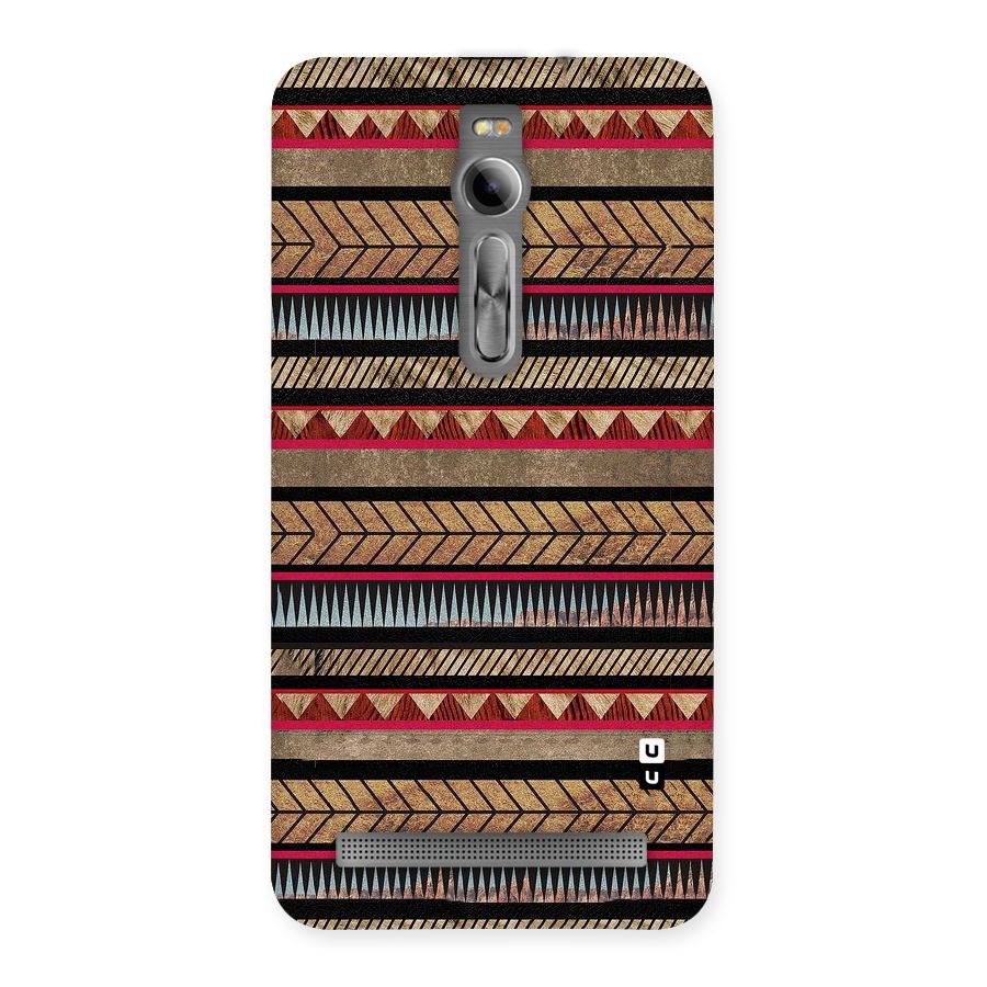 Red Indie Pattern Back Case for Asus Zenfone 2