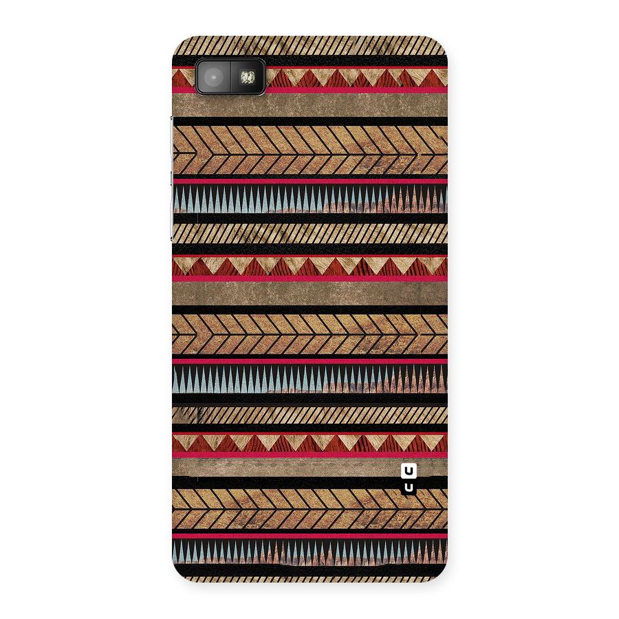 Red Indie Pattern Back Case for Blackberry Z10