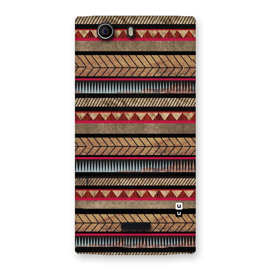 Red Indie Pattern Back Case for Canvas Nitro 2 E311