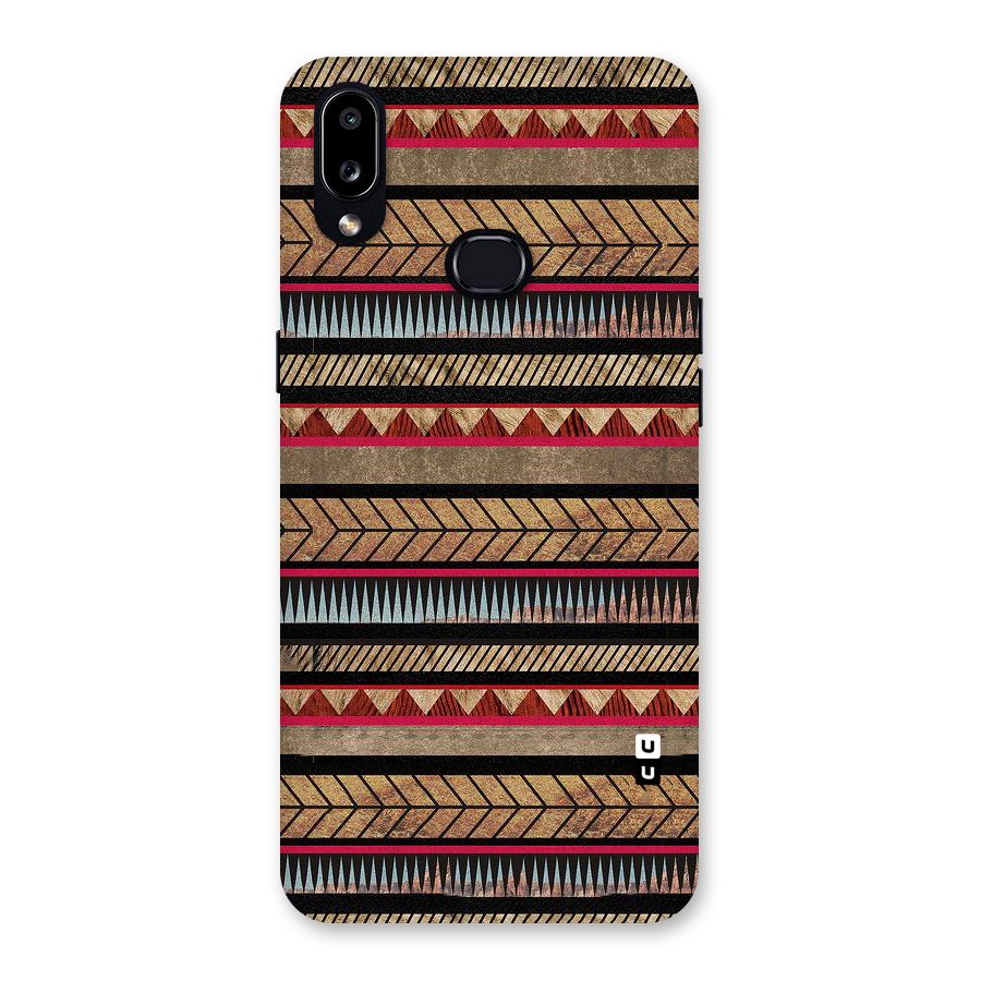 Red Indie Pattern Back Case for Galaxy A10s