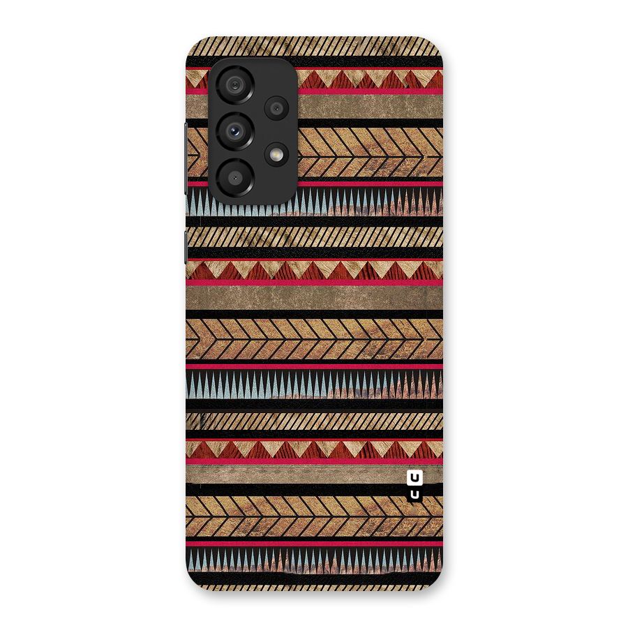 Red Indie Pattern Back Case for Galaxy A33 5G