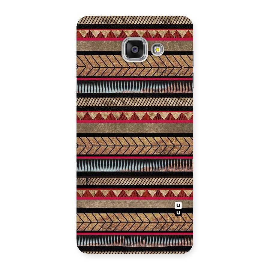 Red Indie Pattern Back Case for Galaxy A7 2016
