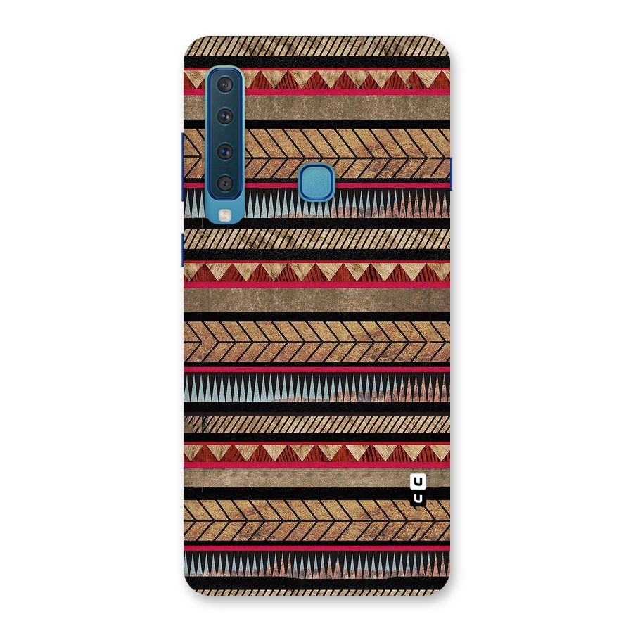 Red Indie Pattern Back Case for Galaxy A9 (2018)