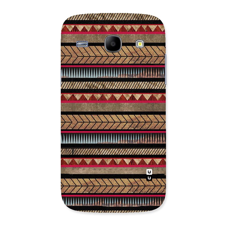 Red Indie Pattern Back Case for Galaxy Core