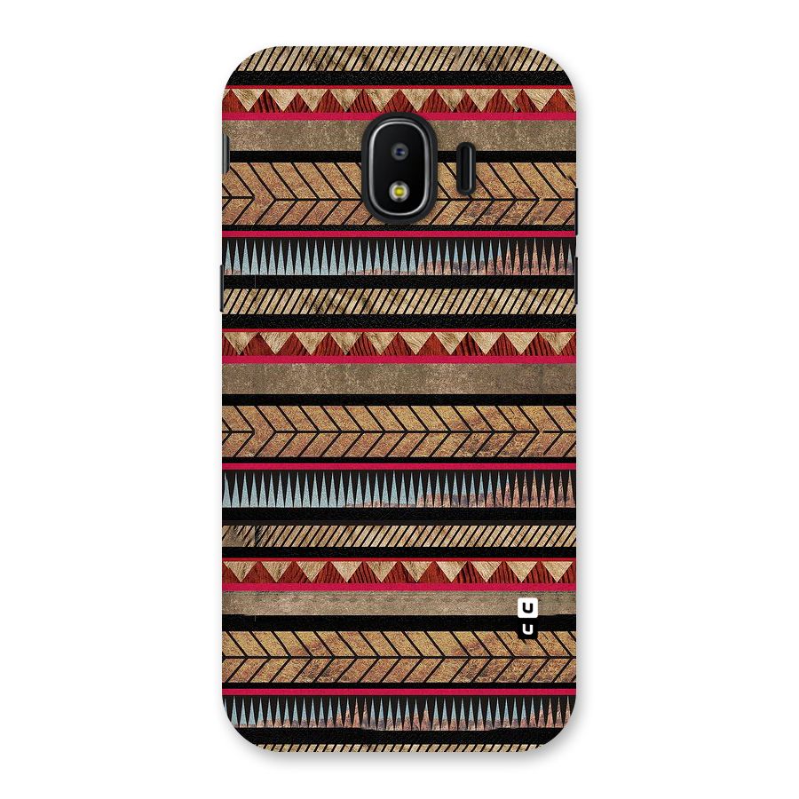 Red Indie Pattern Back Case for Galaxy J2 Pro 2018