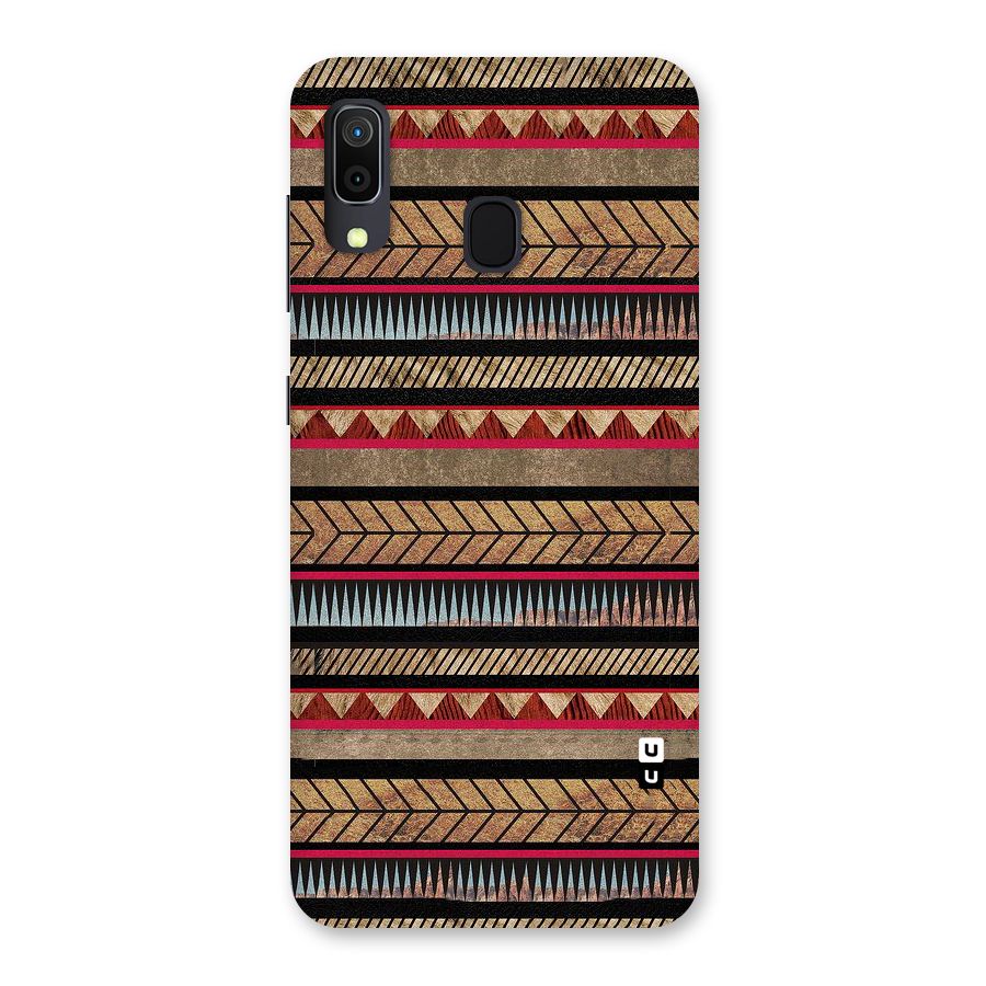 Red Indie Pattern Back Case for Galaxy M10s