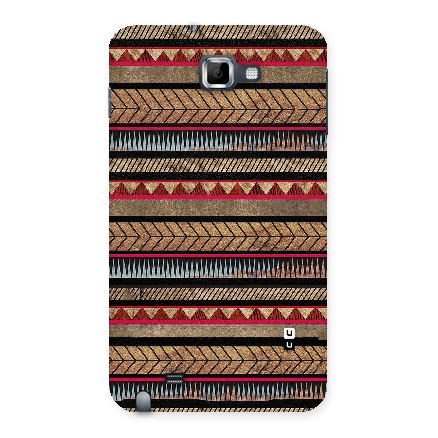 Red Indie Pattern Back Case for Galaxy Note