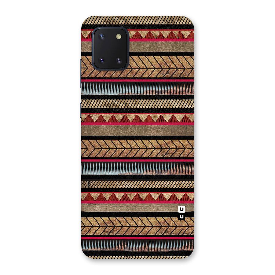 Red Indie Pattern Back Case for Galaxy Note 10 Lite