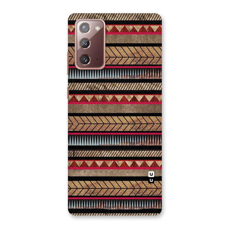 Red Indie Pattern Back Case for Galaxy Note 20