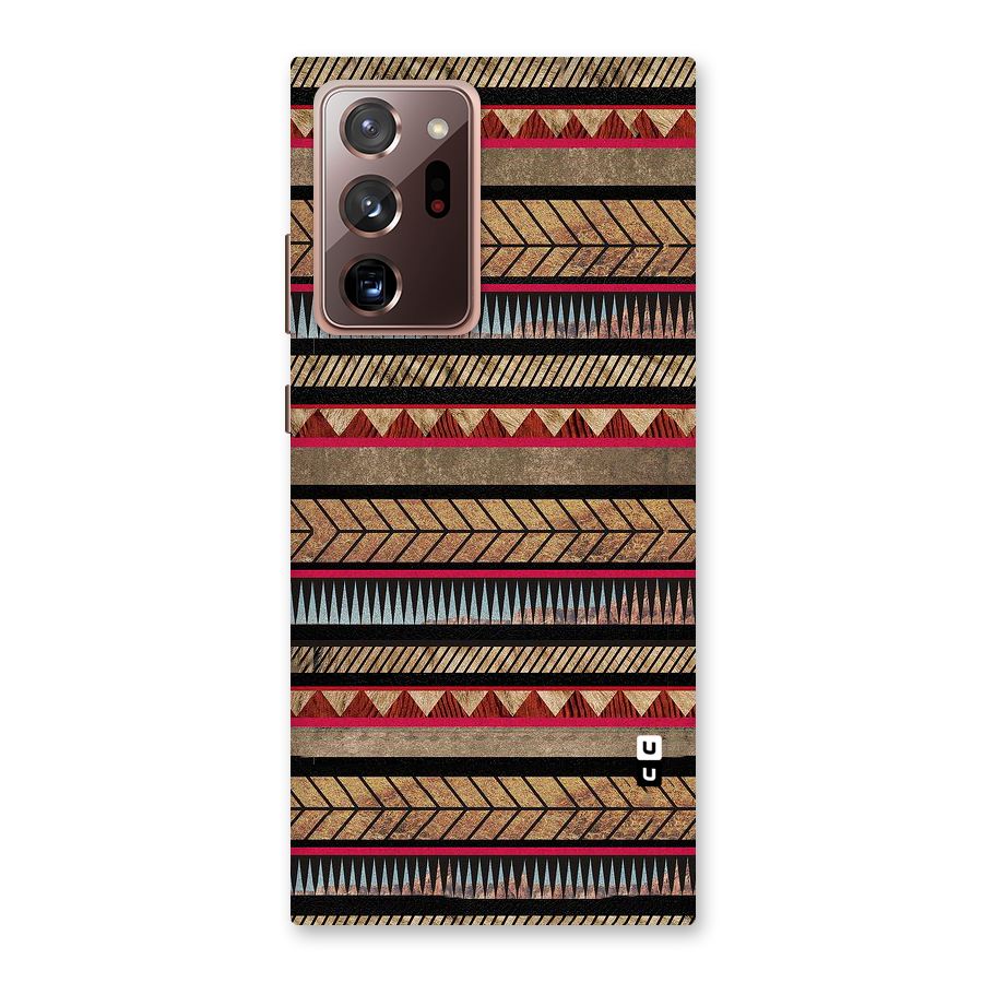 Red Indie Pattern Back Case for Galaxy Note 20 Ultra