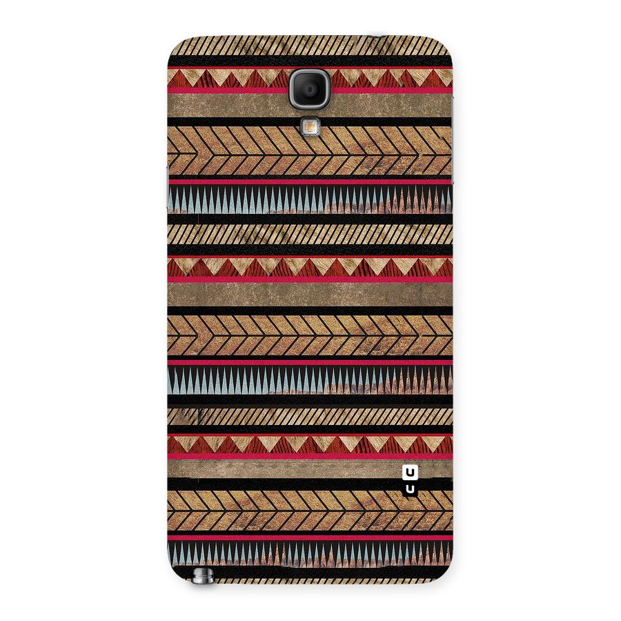 Red Indie Pattern Back Case for Galaxy Note 3 Neo