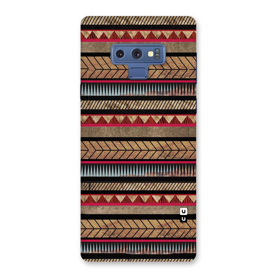 Red Indie Pattern Back Case for Galaxy Note 9