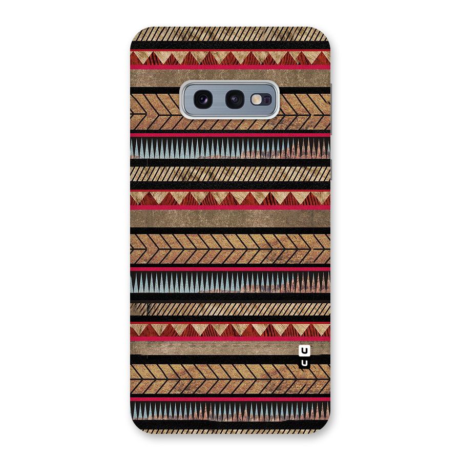 Red Indie Pattern Back Case for Galaxy S10e