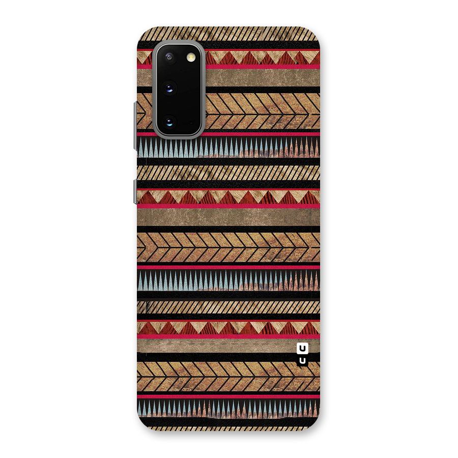 Red Indie Pattern Back Case for Galaxy S20