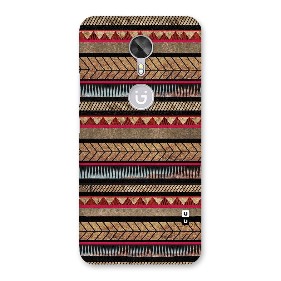 Red Indie Pattern Back Case for Gionee A1