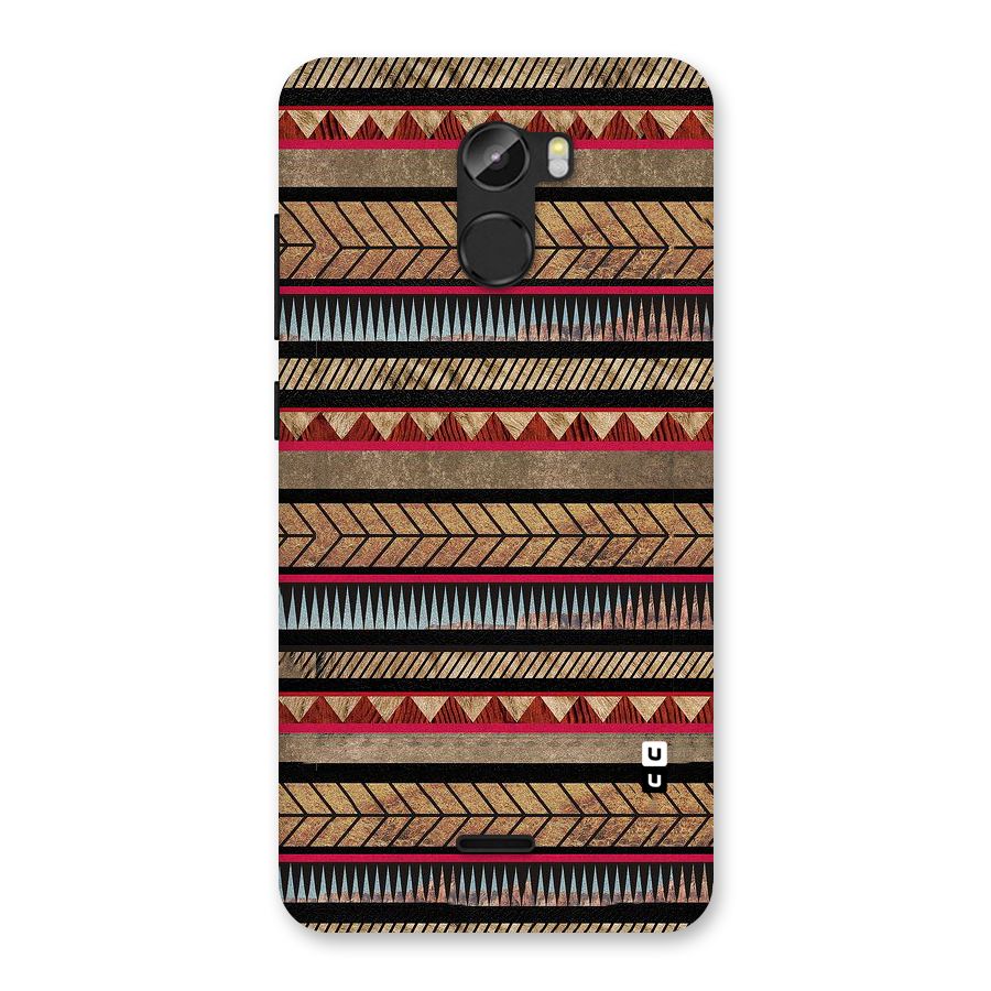 Red Indie Pattern Back Case for Gionee X1
