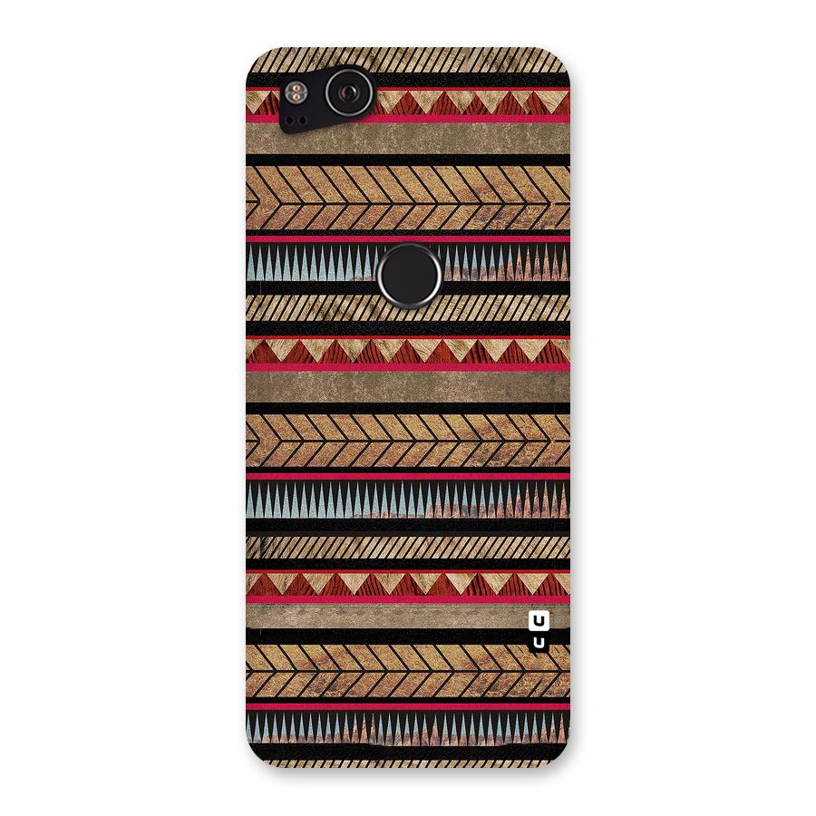 Red Indie Pattern Back Case for Google Pixel 2