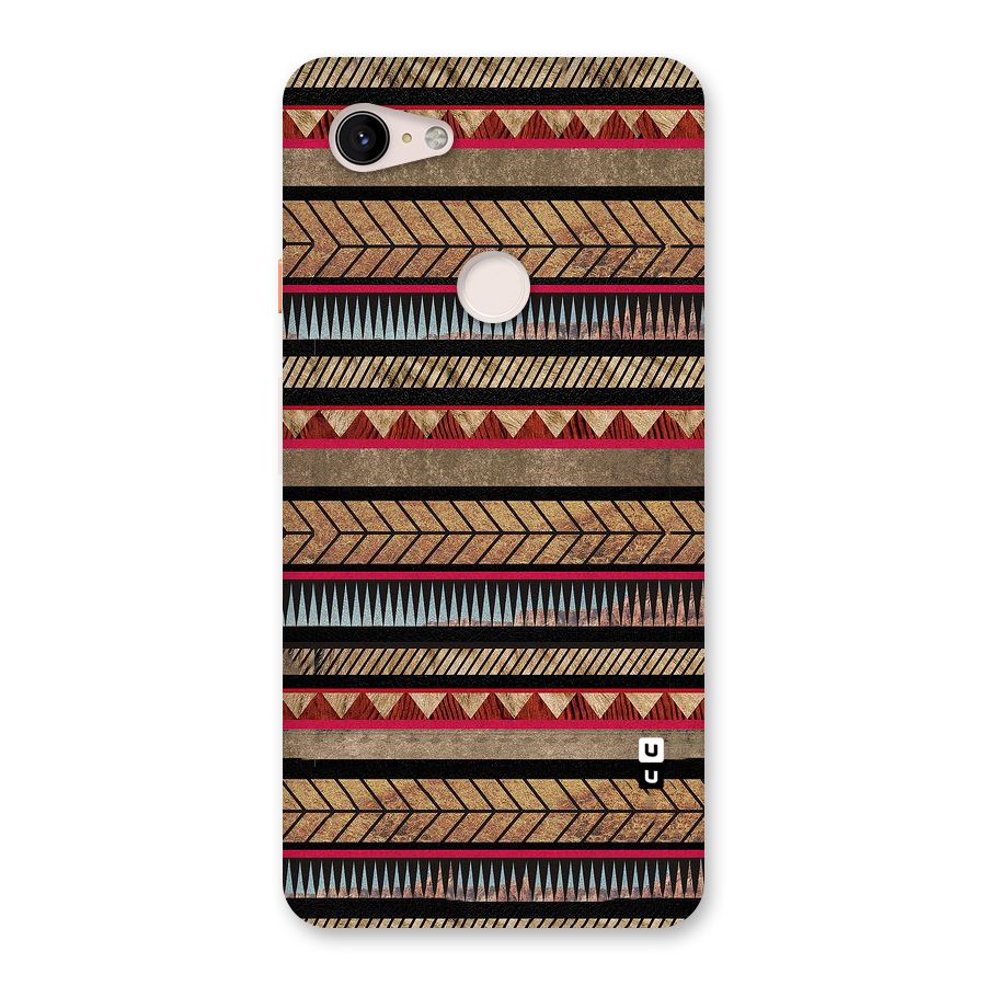 Red Indie Pattern Back Case for Google Pixel 3 XL