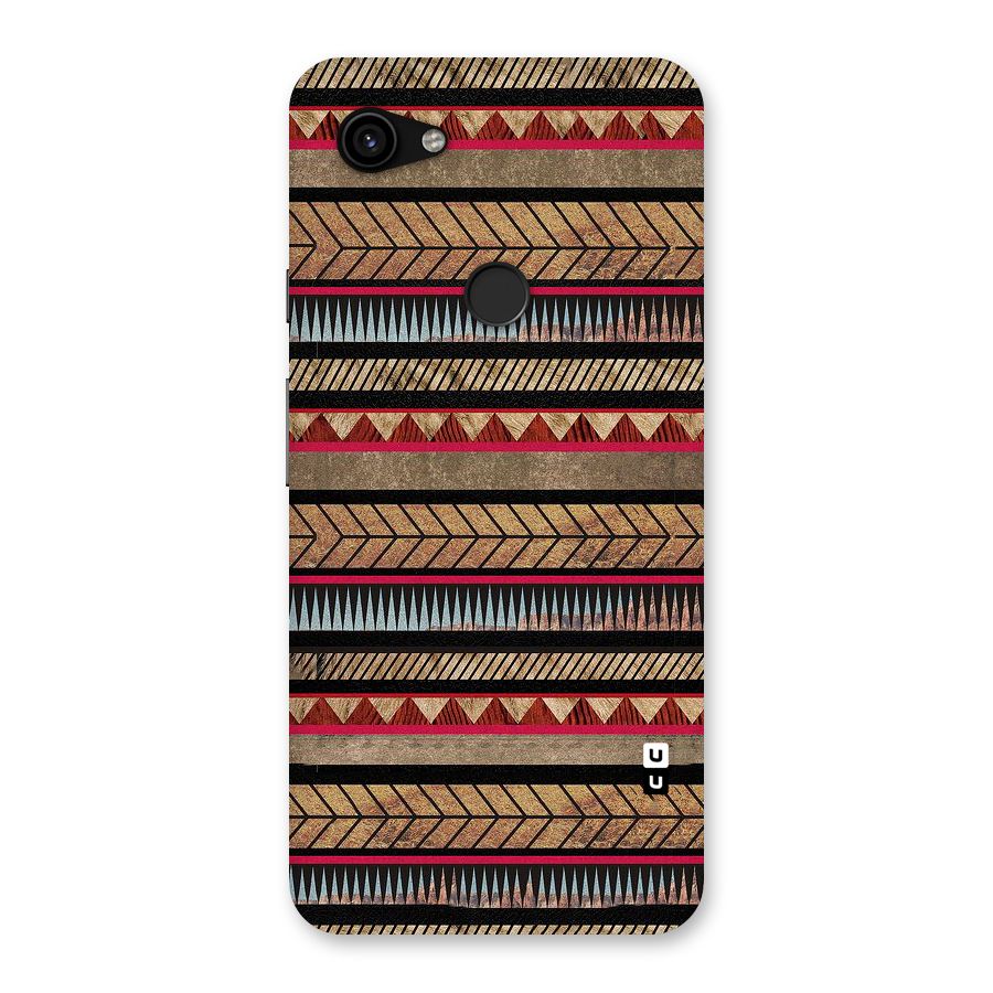 Red Indie Pattern Back Case for Google Pixel 3a XL