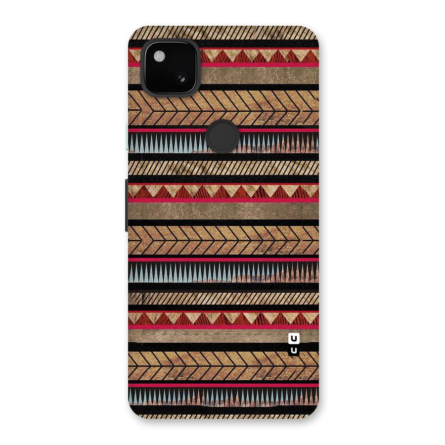 Red Indie Pattern Back Case for Google Pixel 4a