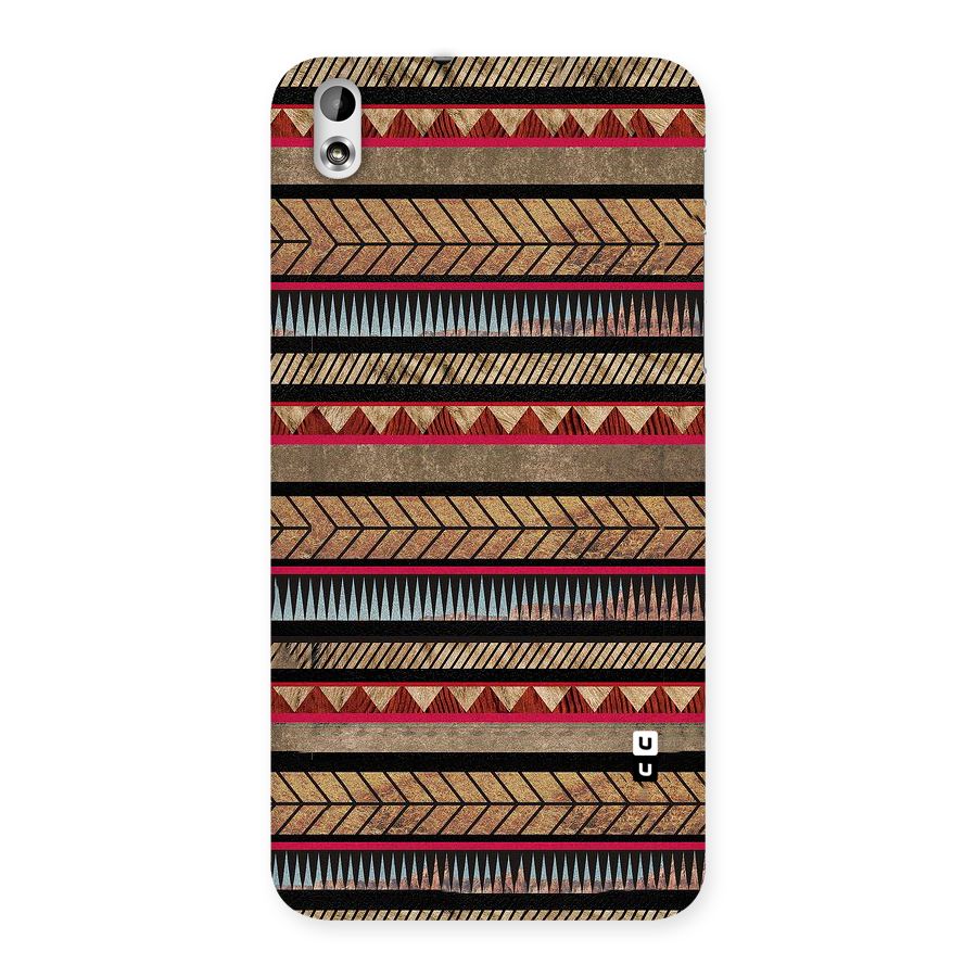 Red Indie Pattern Back Case for HTC Desire 816g