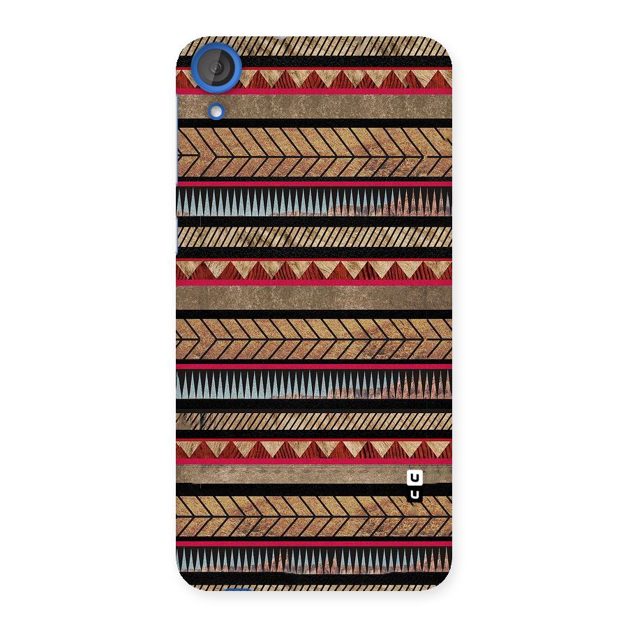 Red Indie Pattern Back Case for HTC Desire 820