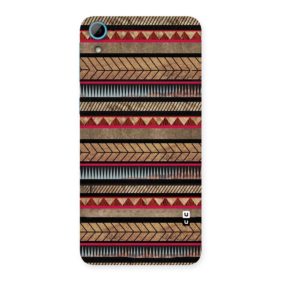 Red Indie Pattern Back Case for HTC Desire 826