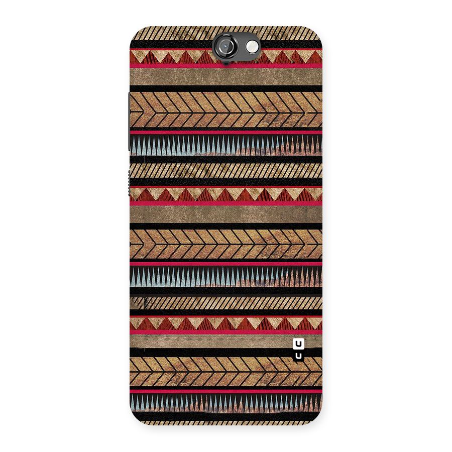 Red Indie Pattern Back Case for HTC One A9
