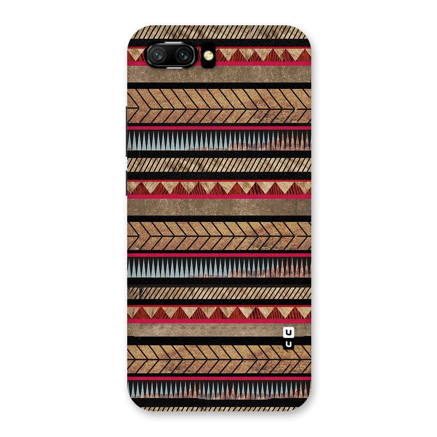 Red Indie Pattern Back Case for Honor 10