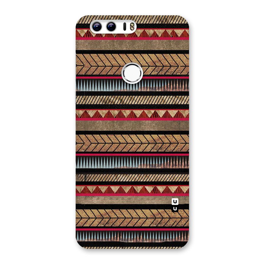 Red Indie Pattern Back Case for Honor 8