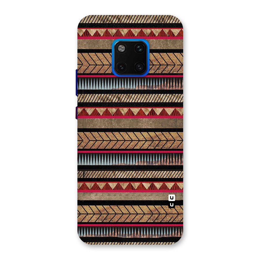 Red Indie Pattern Back Case for Huawei Mate 20 Pro