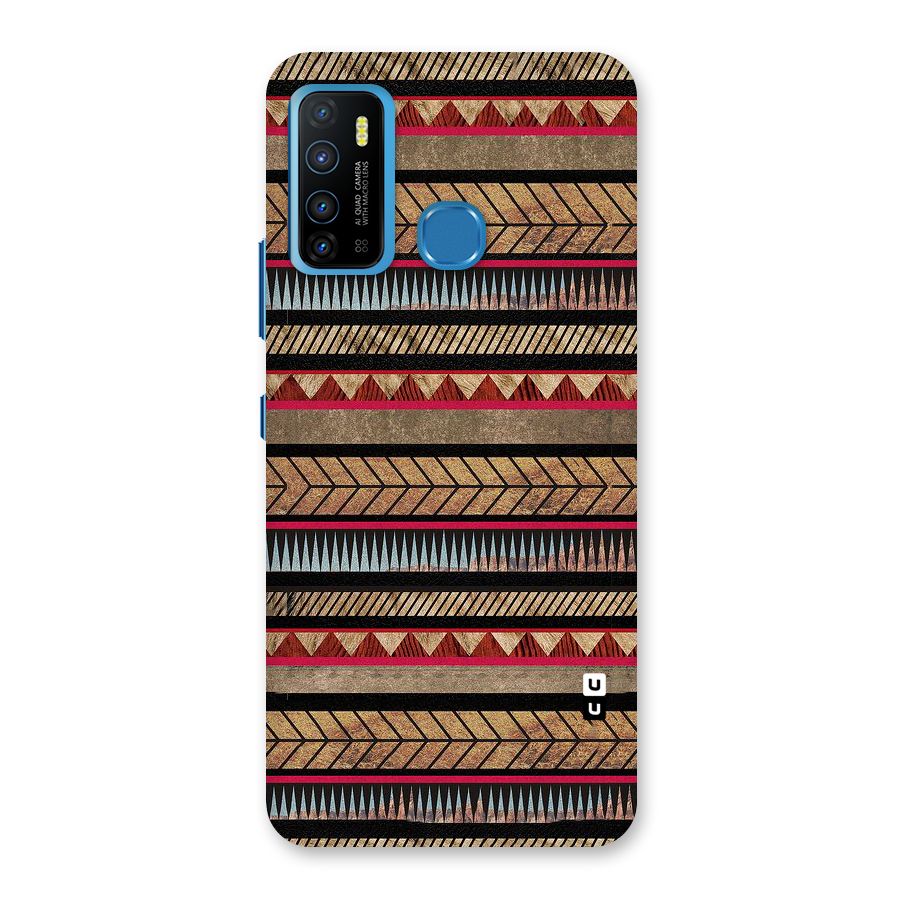 Red Indie Pattern Back Case for Infinix Hot 9