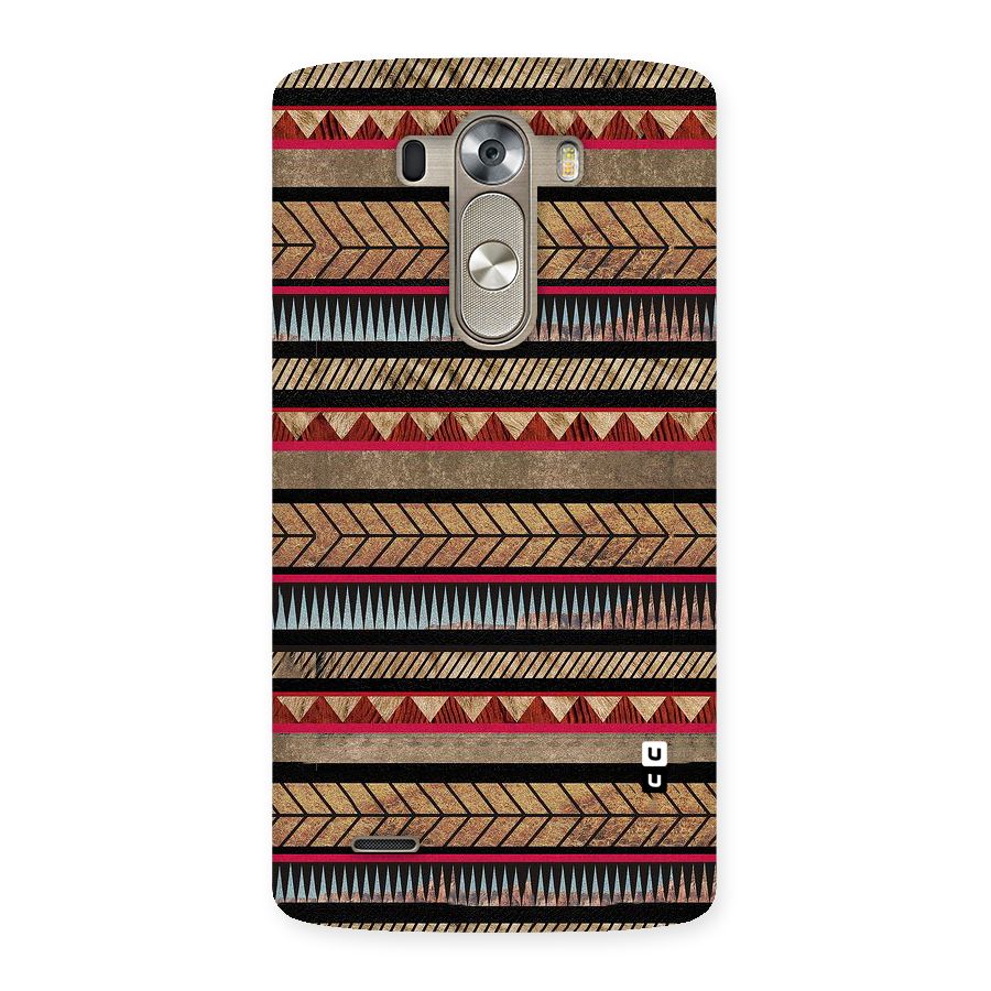 Red Indie Pattern Back Case for LG G3