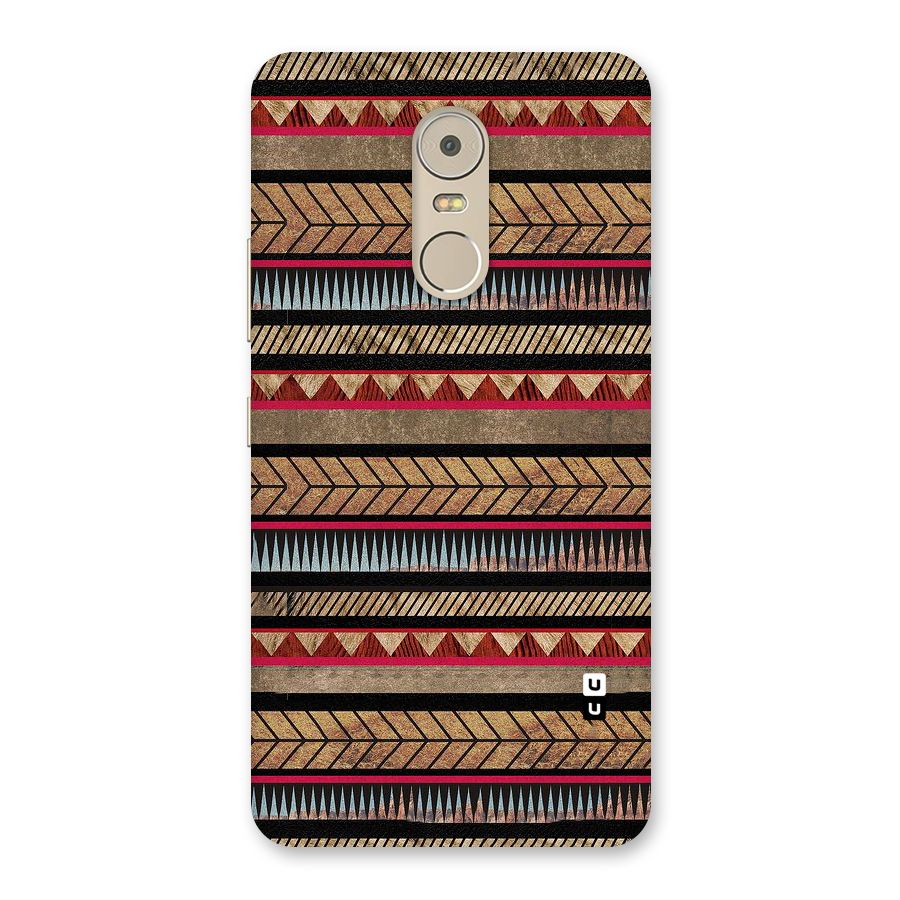 Red Indie Pattern Back Case for Lenovo K6 Note