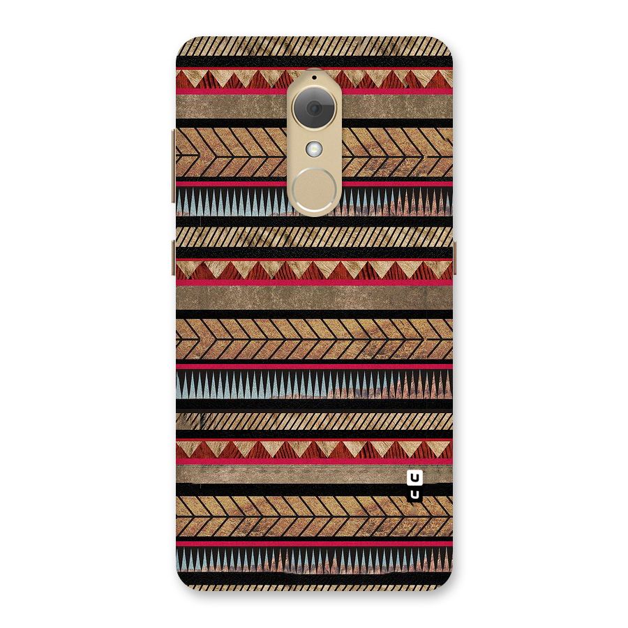 Red Indie Pattern Back Case for Lenovo K8