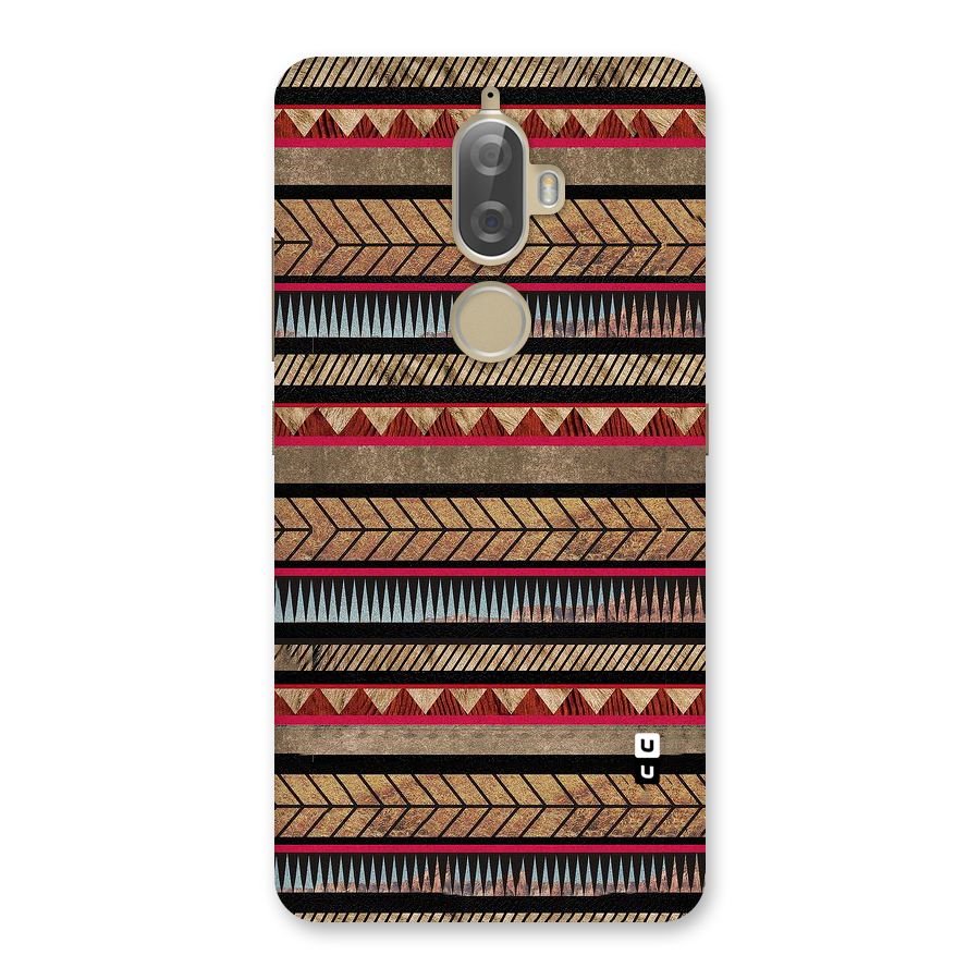 Red Indie Pattern Back Case for Lenovo K8 Plus