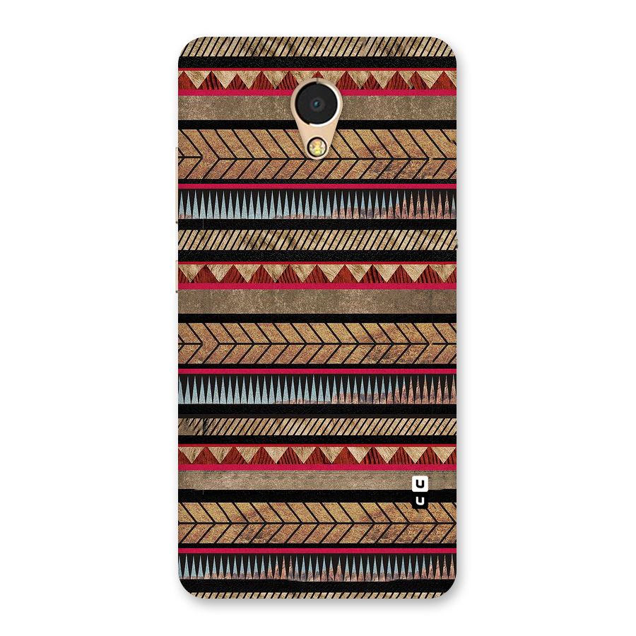 Red Indie Pattern Back Case for Lenovo P2