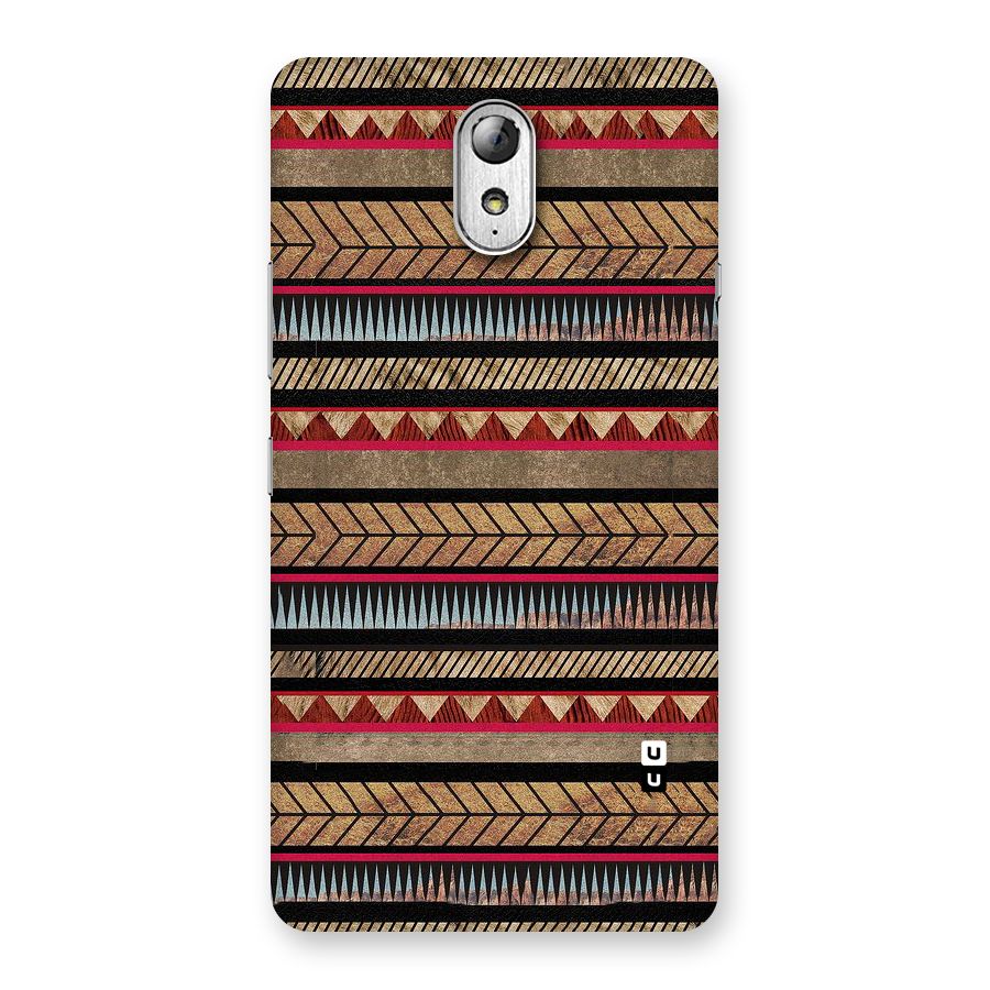 Red Indie Pattern Back Case for Lenovo Vibe P1M